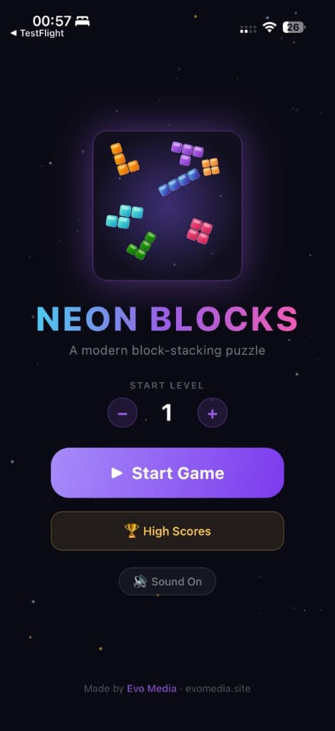 Neon Blocks — Block Drop screenshot